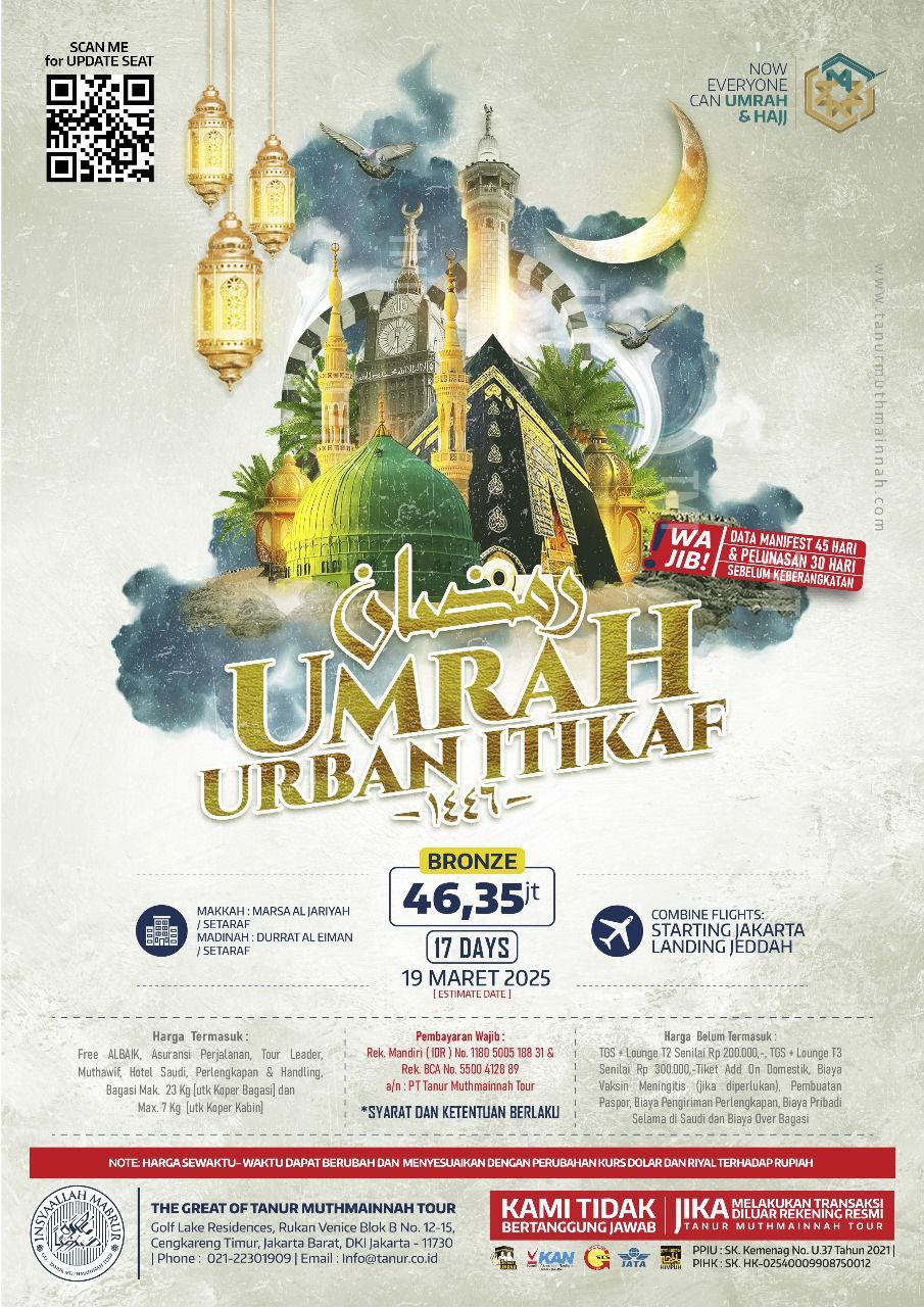 Paket Umroh Iktikaf 17 hari