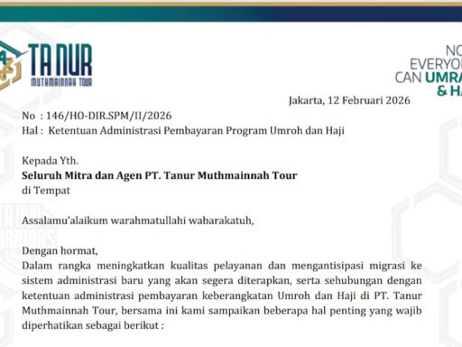 Edaran Pembayaran Haji dan Umrah